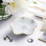 Personalized Scales of Justice Ceramic Dish Jewelry Dish with Name Birthday Graduation Gift for Lawyers Law School Graduates