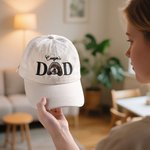 Personalized Embroidered Dog Cat Pet Dad Mom Photo Baseball Cap with Name Birthday Holiday Gift for Pet Owners Lovers