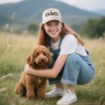 Personalized Embroidered Dog Cat Pet Dad Mom Photo Baseball Cap with Name Birthday Holiday Gift for Pet Owners Lovers