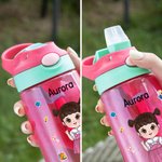 Personalisierte Ich bin Kind niedlichen Cartoon 16 oz Kind Wasserflasche mit Namen Outdoor-Aktivitäten Geburtstag zurück zu Schule Geschenk für Jungen Mädchen