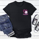 Personalized Ice Cream Drip Baseball Mama 100% Cotton T-shirt with Name Birthday Baseball Game Gift for Baseball Mom Baseball Lovers