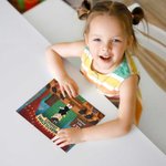 Personlig tecknad gradering pojke flicka karaktär träpussel med namn rumsinredning Kindergarten gradering födelsedagspresent för barn