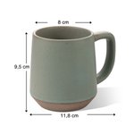 Personlig retro mugg 300 ml med födelseblomma och namn perfekt present till mamma eller mormor