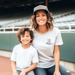 Personalized Baseball Number 100% Cotton T-shirt with Name Birthday Baseball Game Gift for Baseball Mom Baseball Lovers