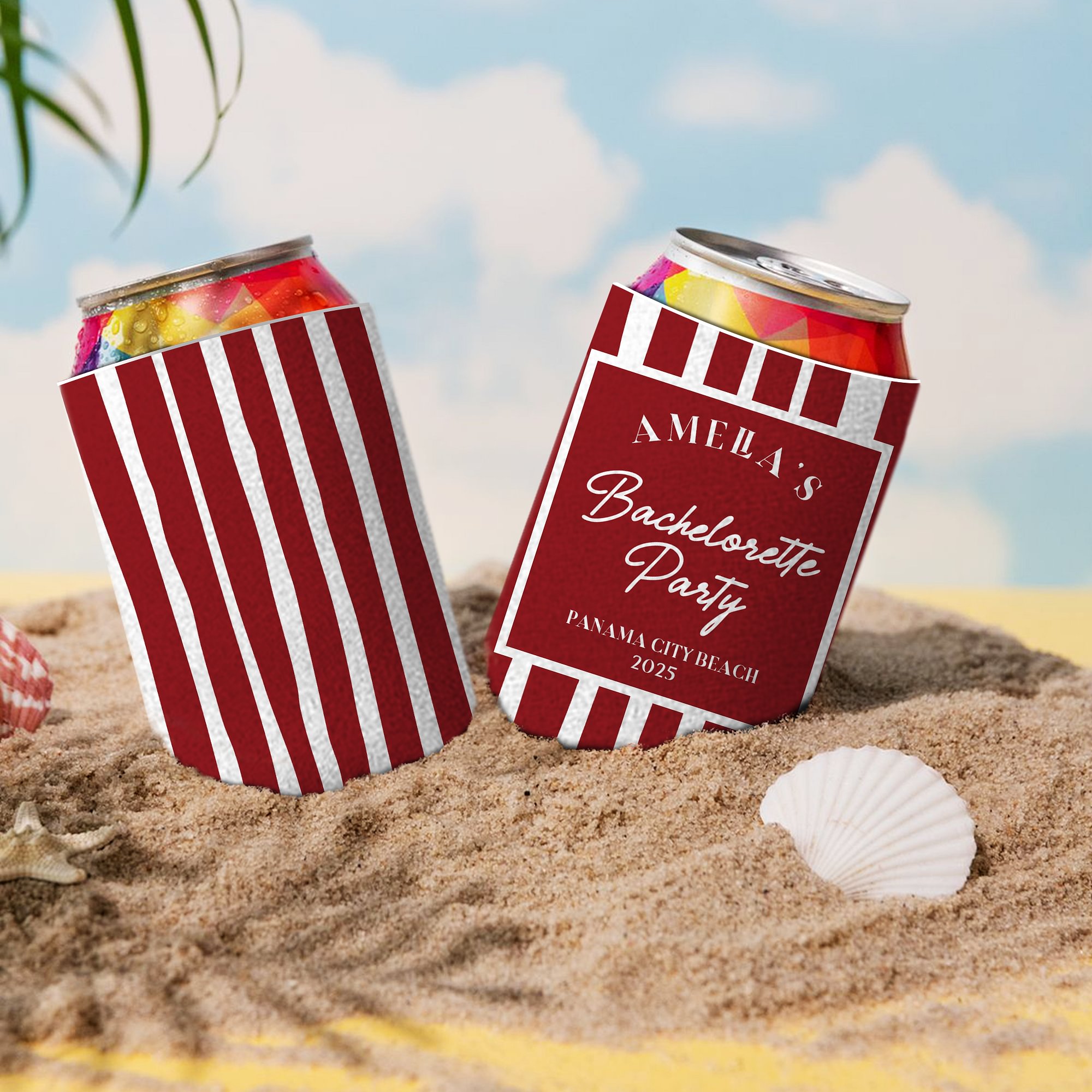 Cadeau de mariage personnalisé pour les demoiselles d'honneur lors de l'enterrement de vie de jeune fille.