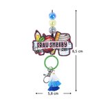 Personalisiertes Umhängeband mit Buntstift Lineal Kaffee Namen inklusive Acrylperle Schlüsselring Quaste Wertschätzungsgeschenk für Lehrende