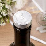Personalised Leaves Mountain Wine Stopper with Name and Date Wedding Party Anniversary Gift for Newlyweds