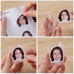 Henkilökohtainen sulhasen kasvokuva Muovinen Shot Glass Bachelor Party Häät Syntymäpäivälahja sulhaselle