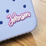 Personalizzato Multicolore Glitter Nome Borsa Acrilico Pulsante Fascino Accessori per Bogg Compleanno Spiaggia Festa Estate Vacanza Regalo per Lei