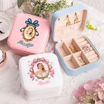 Scatola portagioie personalizzata con nome e foto, regalo di compleanno, anniversario e matrimonio per donne e ragazze.