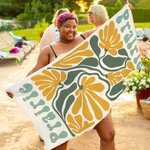 Personalized Multicolor Floral Quick Dry Oversized Beach Towel with Name Travel Essentials Birthday Summer Vacation Party Gift for Women