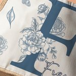 Personalized Butterfly Floral Initial Large Jute Tote Bag with Name Travel Accessories Wedding Party Birthday Gift for Women Bridesmaids