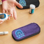 Personalised Rainbow Insulated Insulin Pen Cooler Travel Case with Name and Optional Ice Pack Diabetic Supplies Birthday Gift for Diabetics Patients