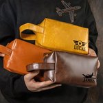 Personalised Airplane Pilot Waterproof PU Leather Large Toiletry Bag with Name Travel Aviation Birthday Gift for Men Air Force