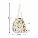 Sac Repas Imperméable en Coton Ramie Personnalisé avec Nom Gravé Cadeau Anniversaire Rentrée Scolaire Pique-nique pour Femme Enfant