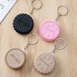 Personalised 3D Printing Biscuit Keychain with Name Anniversary Birthday Gift for Couple Biscuit Lovers
