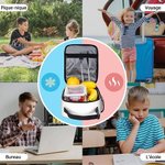 Sac Repas Isotherme Personnalisé avec Nom Personnage Dessin Animé Cadeau Rentrée Scolaire pour Enfants