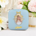 Scatola portagioie personalizzata con nome e foto, regalo di compleanno, anniversario e matrimonio per donne e ragazze.