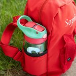 Personalised Fantasy Unicorn Dinosaur Initial 16 oz Kid Water Bottle with Name and Silicone Straw Birthday Back to School Gift for Boys Girls