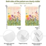 Personalized 2-15 Birth Flowers Garden Flag with Names Nickname and Year Garden Decor Mother's Day Birthday Gift for Mom Grandma