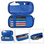 Personalised Fantasy Unicorn Dinosaur Double-Layer Oxford Pencil Case with Name and Zipper School Supply Birthday Back to School Gift for Students