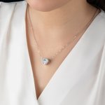 Personalisierte Sterling Silber Kristall Herz Foto Charme Fit Halskette Armband Geburtstag Geschenk für Familie Freunde