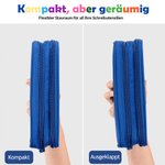 Personalisiertes Wasserdichtes Cartoon Kinder Federmäppchen mit Namen und 2 Fächern Schulzubehör Einschulung Schulanfang Geschenk für Jungen Mädchen