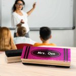 Lápiz personalizado con purpurina y diseño de crayón Borrador de pizarra con 2 rotuladores Día del Profesor Regalo de agradecimiento por la vuelta al cole para educadores