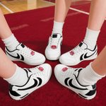 Personalised Multicolour Cheer Bow Paw Print Shoelace Charm with Name Team Appreciation Competition Gift for Cheerleaders Team