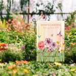 Personalized 2-15 Birth Flowers Garden Flag with Names Nickname and Year Garden Decor Mother's Day Birthday Gift for Mom Grandma