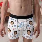 Personalizado You Look Like The 4th Of July Hot Dog Calzoncillos para hombre con foto Día de la Independencia Aniversario Cumpleaños Regalo para hombre