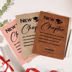 Personalized Grad Cap May You Be Proud of The Work A5 PU Leather Notebook with Name College Graduation Gift for Graduates