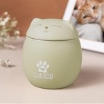 Personalisierte Pfote Motiv Urne für Hunde Katze mit Namen Datum Gravur Haustier Abschied Erinnerung Geschenk für Tierliebhaber