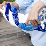 Toalla de playa personalizada con estrella de mar secado rápido, grande con nombre e inicial regalo de cumpleaños en la playa para la familia