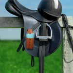 Personalised Engraved Initials Design PU Leather Drink Holder Billet Saddle Strap Equestrian Essentials Birthday Gift for Horse Lovers