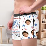 Personalizado You Look Like The 4th Of July Hot Dog Calzoncillos para hombre con foto Día de la Independencia Aniversario Cumpleaños Regalo para hombre