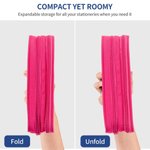 Estuche personalizado de doble capa con nombre y cremallera de un personaje de dibujos animados Regalo de cumpleaños de vuelta al cole para niños y niñas