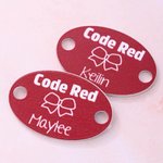 Personalised Multicolour Cheer Bow Paw Print Shoelace Charm with Name Team Appreciation Competition Gift for Cheerleaders Team