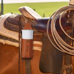 Personalised Engraved Initials Design PU Leather Drink Holder Billet Saddle Strap Equestrian Essentials Birthday Gift for Horse Lovers