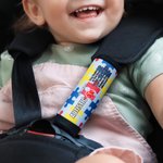 Personalized Autistic Puzzle Piece Design Soft Seat Belt Cover with Name Car Accessories Autism Special Needs Gift for Autistic Kids Parents