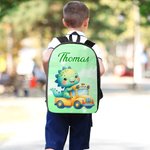 Personalized Fantasy Unicorn Dinosaur School Backpack with Name Back to School Birthday Gift for Boys Girls