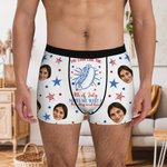 Personalizado You Look Like The 4th Of July Hot Dog Calzoncillos para hombre con foto Día de la Independencia Aniversario Cumpleaños Regalo para hombre