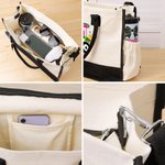 Personalized Colorful Golf Cart Golf Bag Large Canvas Tote Bag with Name Daily Travel Work Essentials Birthday Gift for Women Golf Lovers