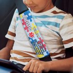 Personalized Autistic Puzzle Piece Design Soft Seat Belt Cover with Name Car Accessories Autism Special Needs Gift for Autistic Kids Parents