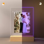Personalized Wedding Memories Photo LED Acrylic Plaque with Text and 4 Adjustable Color Wedding Gift for Newlyweds