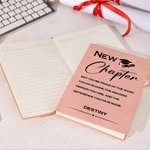 Personalized Grad Cap May You Be Proud of The Work A5 PU Leather Notebook with Name College Graduation Gift for Graduates