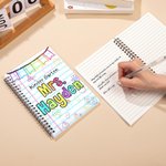 Cuaderno A5 personalizado con el tema de los profesores, estilo lápices de colores, 60 páginas rayadas y nombre Regalo de vuelta al cole para profesores en el Día del Profesor