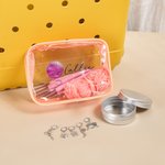 Personalized Yarn Ball Yarn Spinner Clear Storage Bag Set with Name and Stitch Marker Crochet Knitting Accessory Birthday Gift for Craft Lovers
