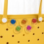 Personalized Yarn Ball Yarn Spinner Clear Storage Bag Set with Name and Stitch Marker Crochet Knitting Accessory Birthday Gift for Craft Lovers