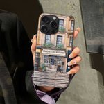 Personalized Bookstore Design TPU Phone Case for iPhone with Name Birthday Opening Gift for Book Lovers Bookworms Readers